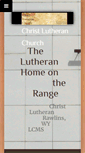 Mobile Screenshot of christlutheranrawlins.com